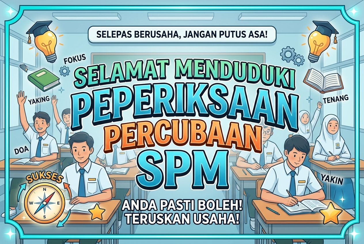 Selamat Menempuhi Peperiksaan Percubaan SPM Kepada Semua Calon 2026
